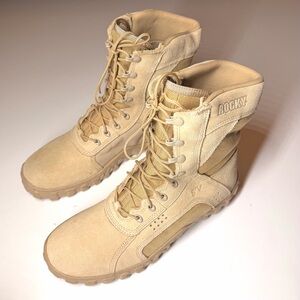 ROCKY MEN’S S2V 101 TACTICAL MILITARY TAN BOOTS SIZE- 13 M